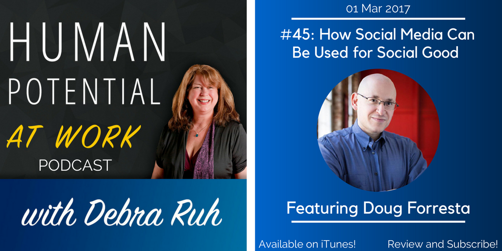 Episode Flyer for EP #45: How Social Media Can Be Used For Social Good