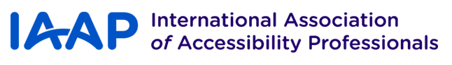 IAAP: International Association of Accessibility Professionals (Logo)