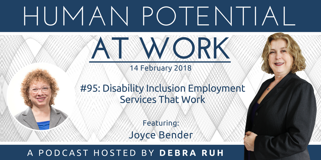 Flyer for episode 95: Disability Inclusion Employment Services That Work